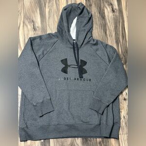Under Armour Dark Gray Hoodie with Black Logo